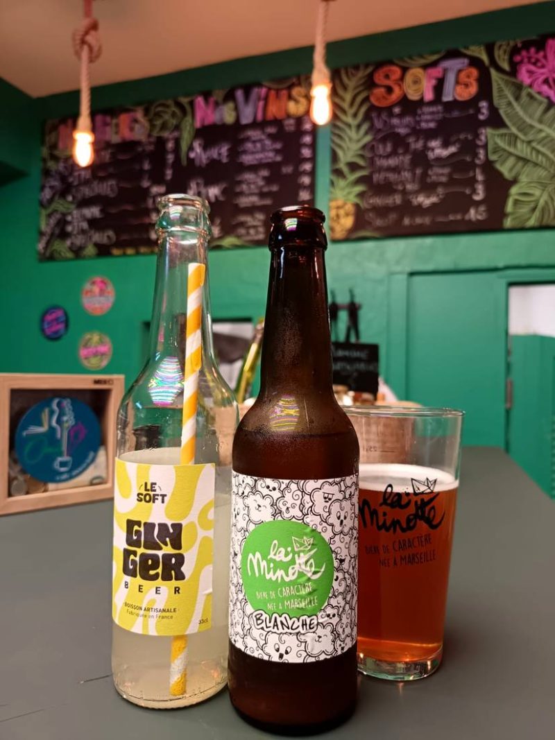 Les bières artisanales et les softs du comptoir